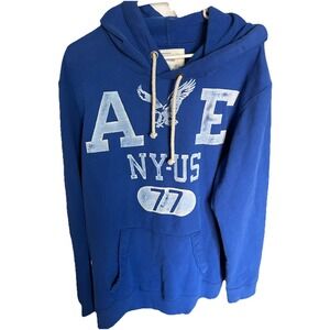 American Eagle Men's Royal Blue‎ Hoodie Size XLT